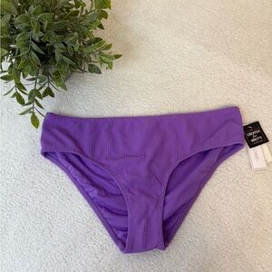 Salt + Cove ribbed purple bikini bottoms